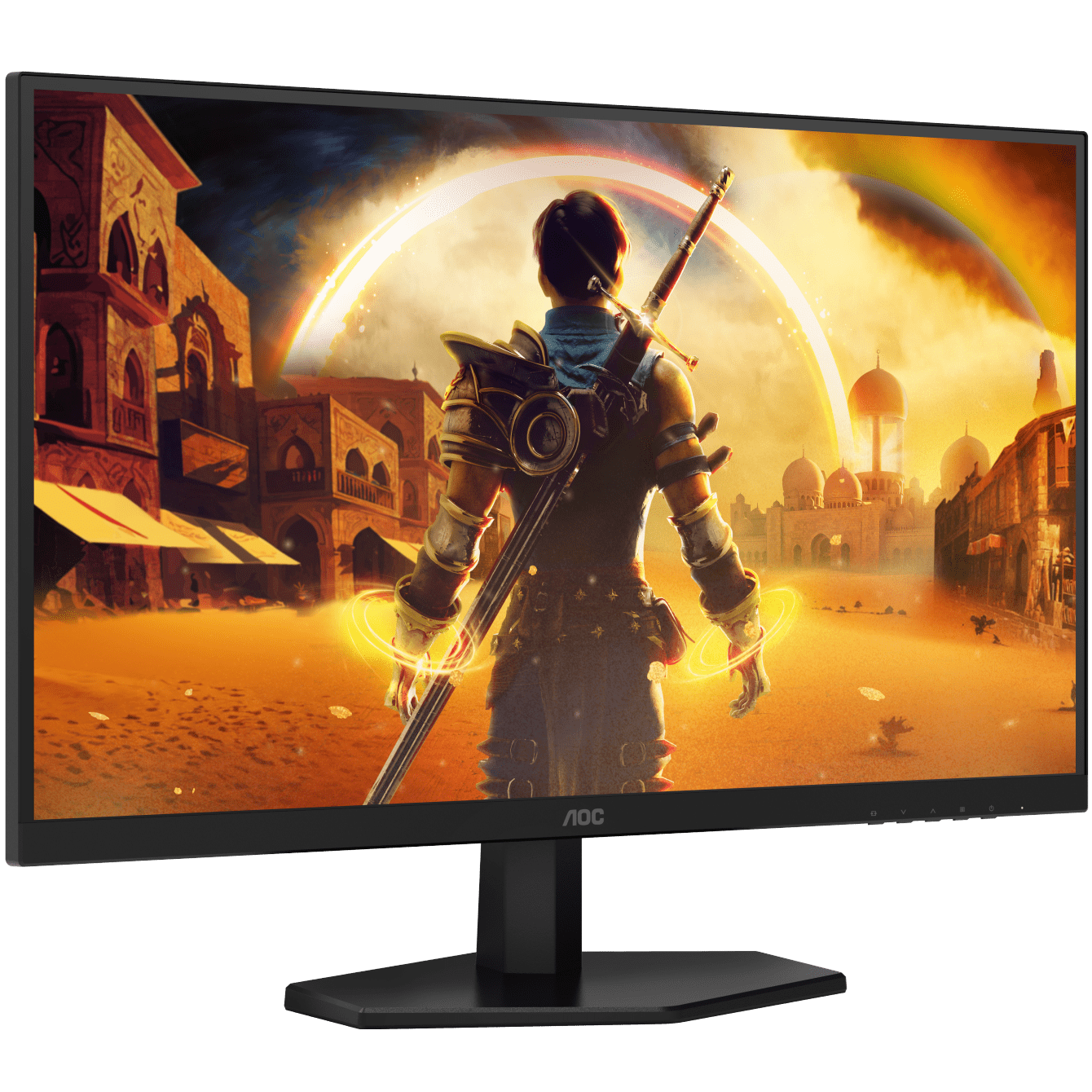 A large main feature product image of AOC Gaming Q27G40E - 27" 1440p 180Hz 1ms Fast IPS  Monitor