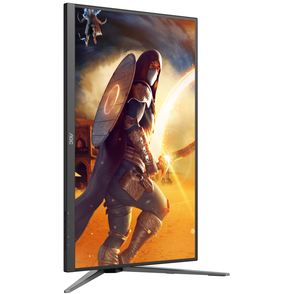A large main feature product image of AOC Gaming U27G4 - 27" 1080p 320Hz / 4K 2160p 160Hz Dual-Mode Fast IPS Gaming Monitor