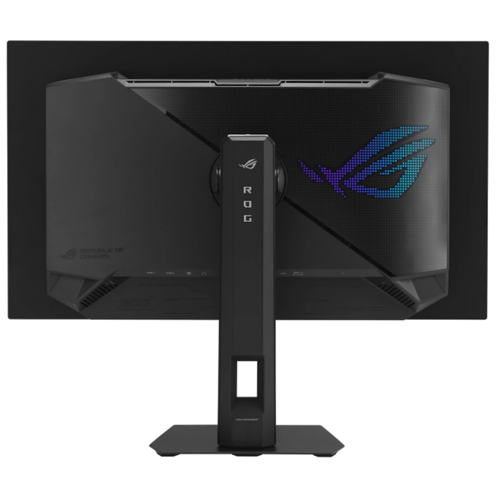A large main feature product image of ASUS ROG Strix OLED XG27AQWMG - 27" 1440p 280Hz 0.03ms Gaming Monitor