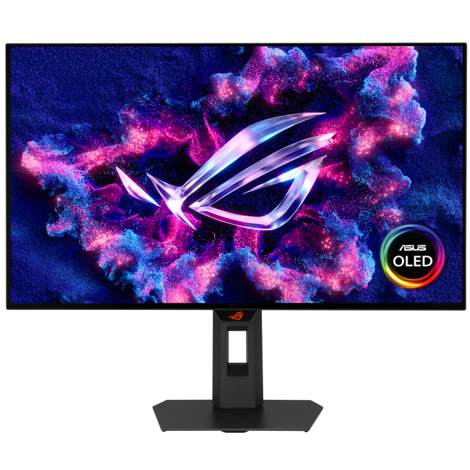 A large main feature product image of ASUS ROG Strix XG27AQWMG - 27" 1440p 280Hz 0.03ms Tandem OLED Gaming Monitor