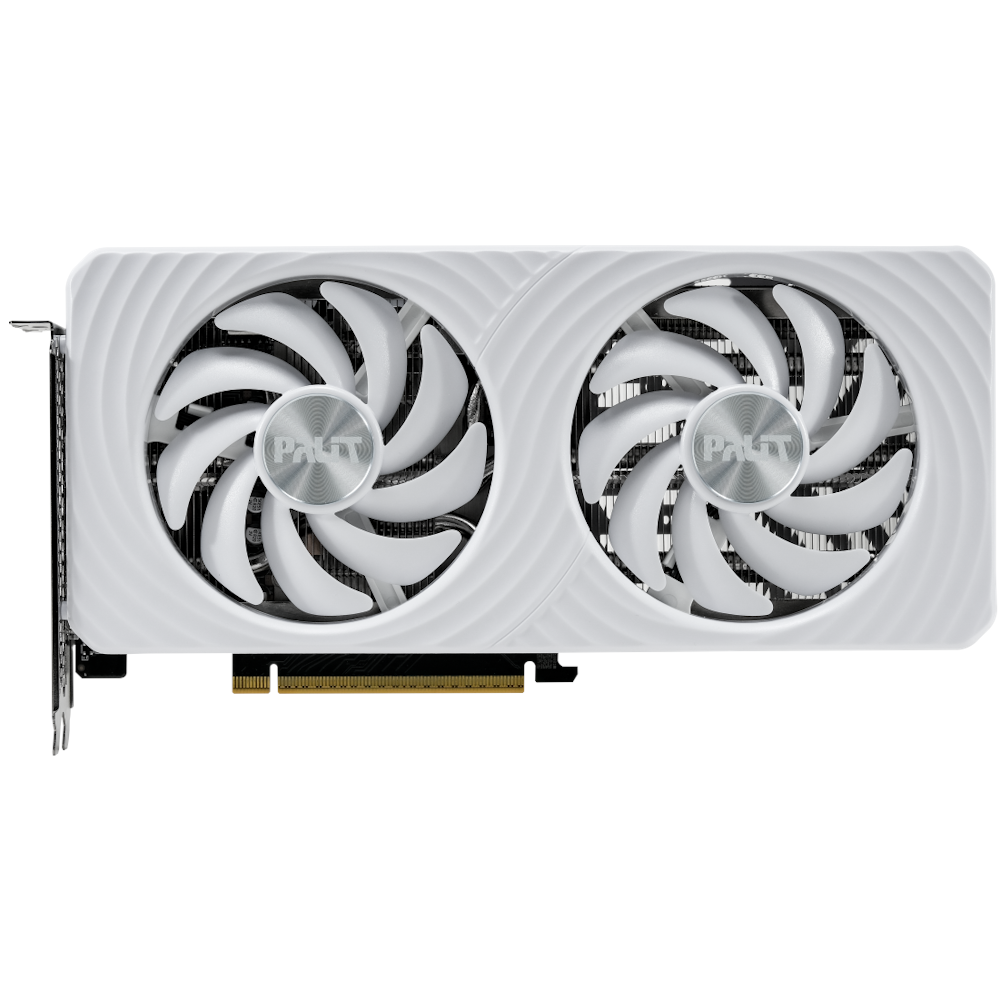 A large main feature product image of Palit GeForce RTX 5060 Ti OC 16GB GDDR7 - White