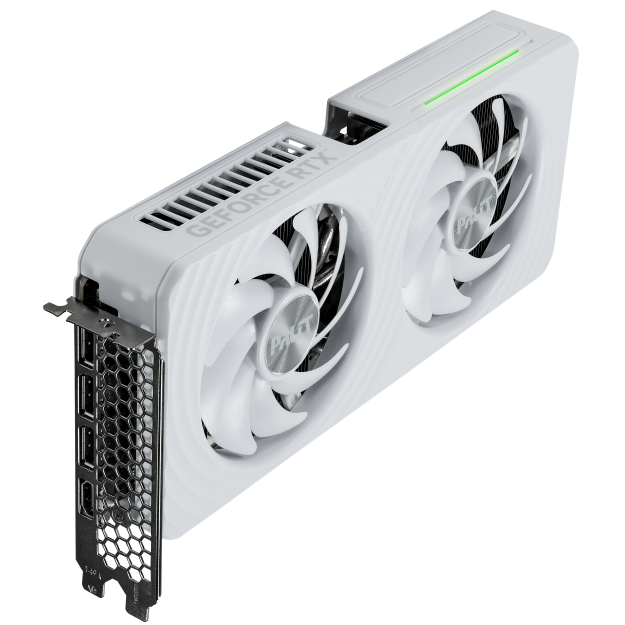 A large main feature product image of Palit GeForce RTX 5060 Ti OC 16GB GDDR7 - White