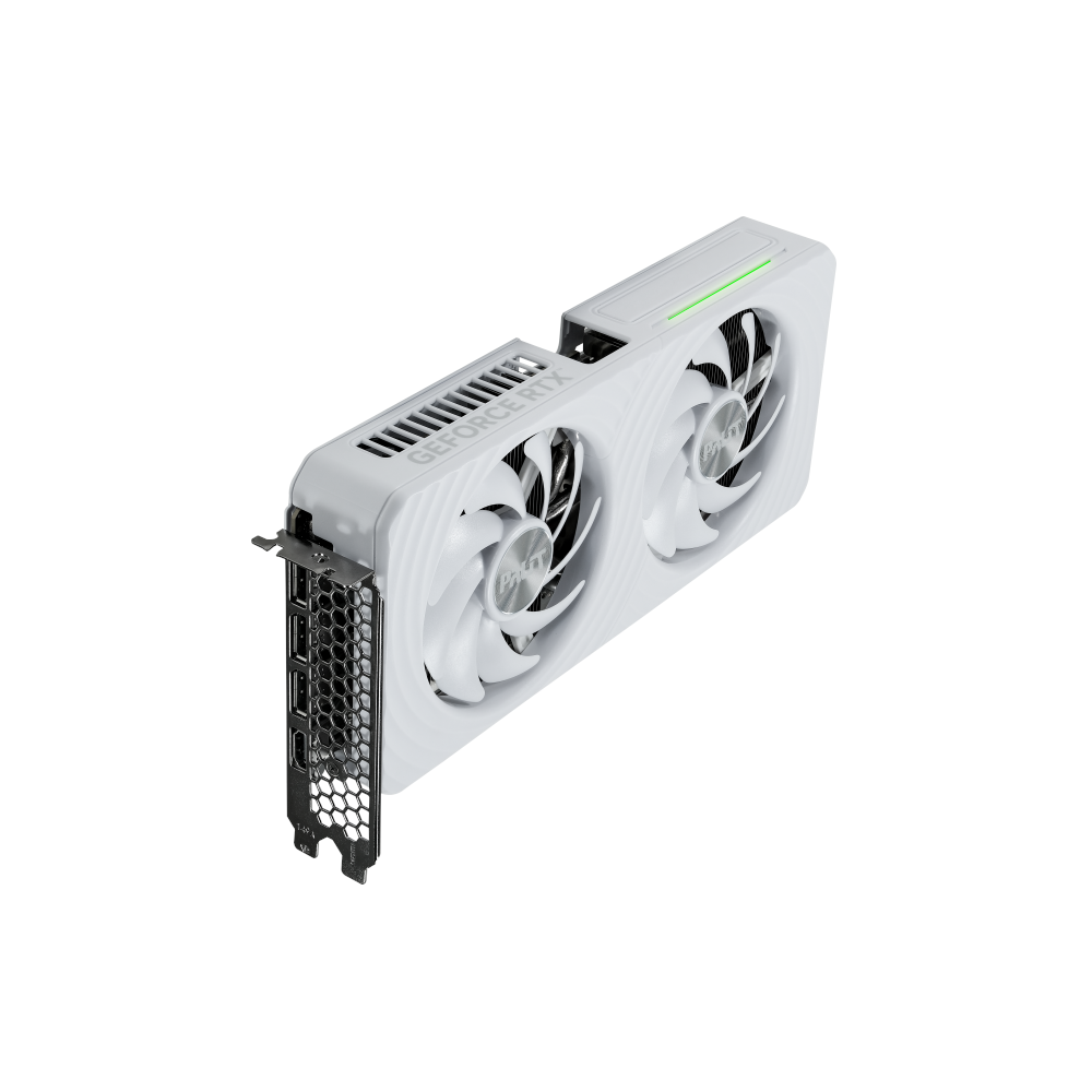 A large main feature product image of Palit GeForce RTX 5060 Ti OC 16GB GDDR7 - White