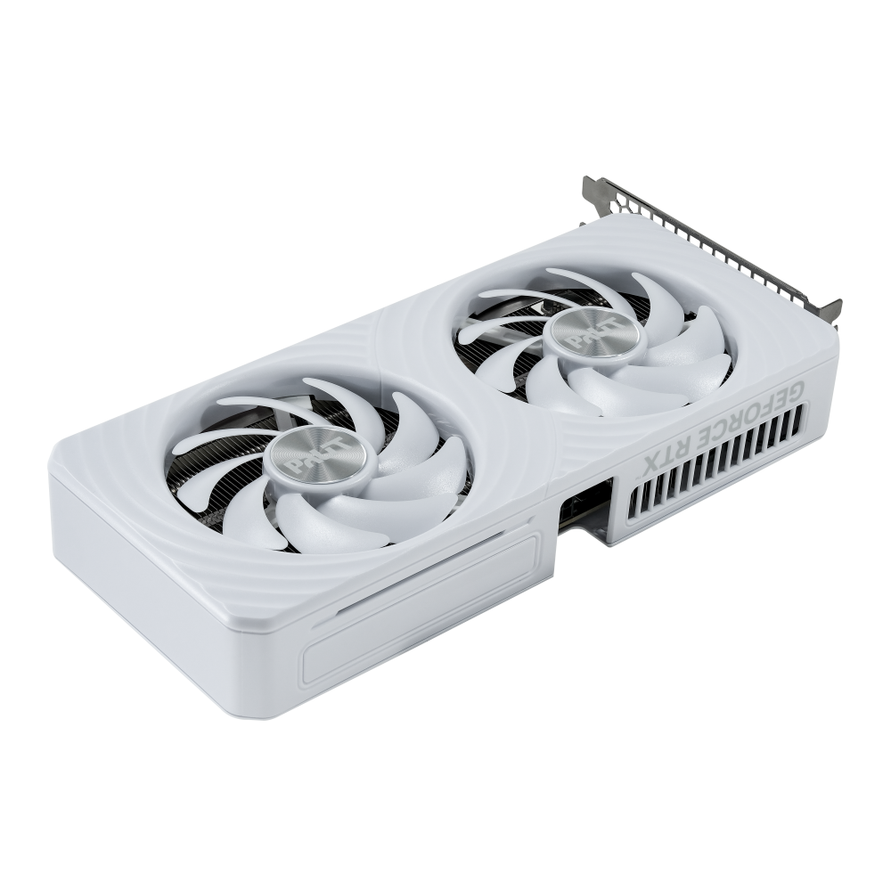 A large main feature product image of Palit GeForce RTX 5060 Ti OC 16GB GDDR7 - White