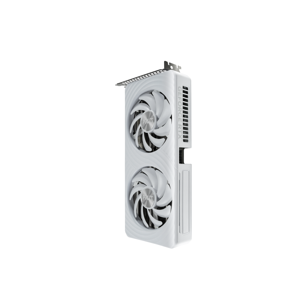 A large main feature product image of Palit GeForce RTX 5060 Ti OC 16GB GDDR7 - White