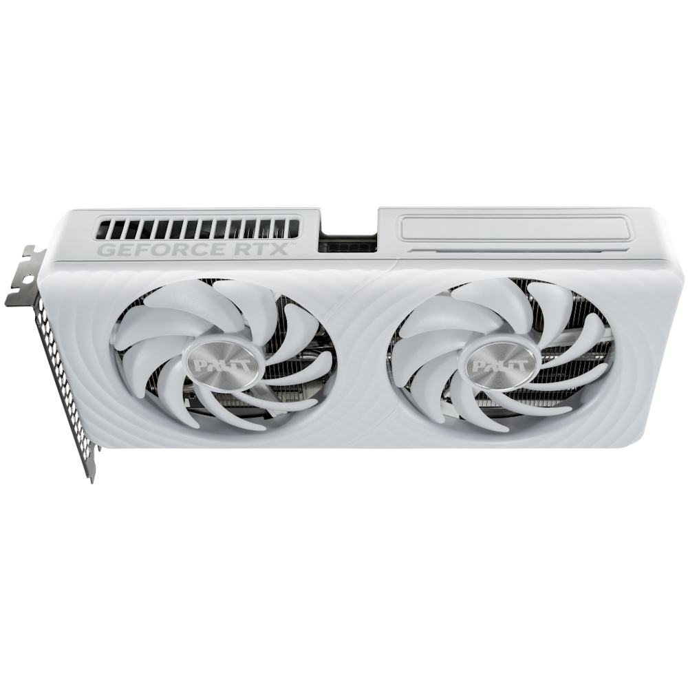 A large main feature product image of Palit GeForce RTX 5060 Ti OC 16GB GDDR7 - White