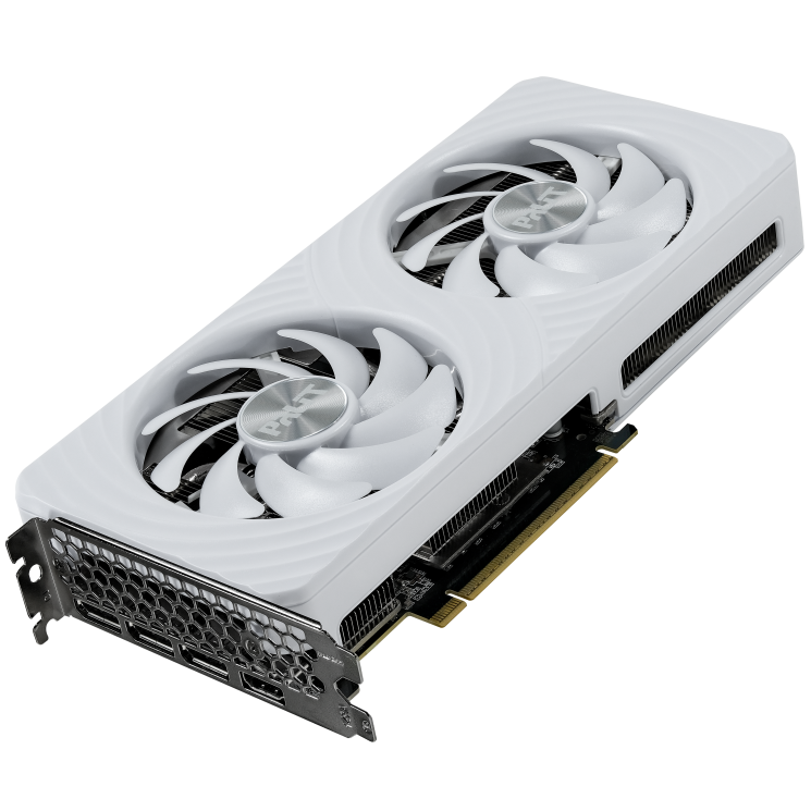 A large main feature product image of Palit GeForce RTX 5060 Ti OC 16GB GDDR7 - White