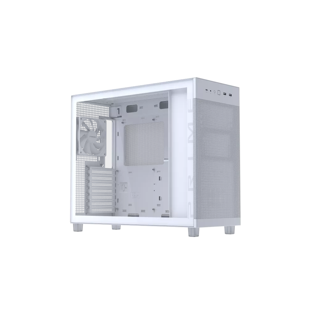 A large main feature product image of ASUS PRIME AP303 Mid Tower Case - White