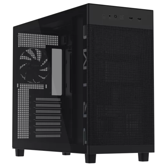 A large main feature product image of ASUS PRIME AP303 Mid Tower Case - Black 