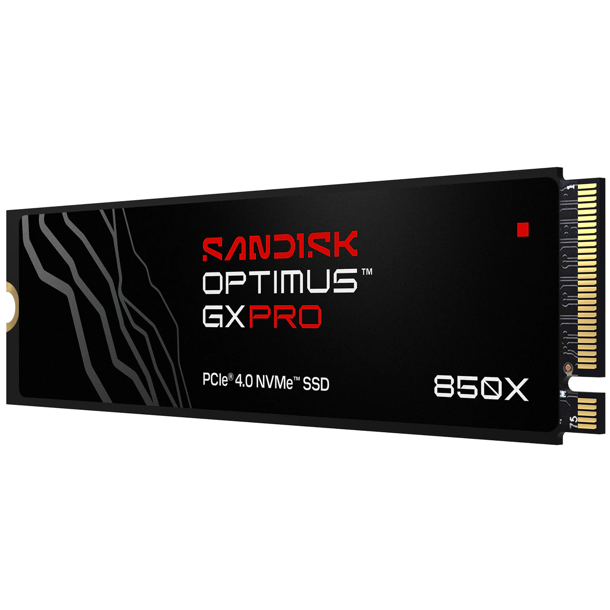 A large main feature product image of SanDisk Optimus GX PRO 850X PCIe Gen4 NVMe M.2 SSD - 1TB
