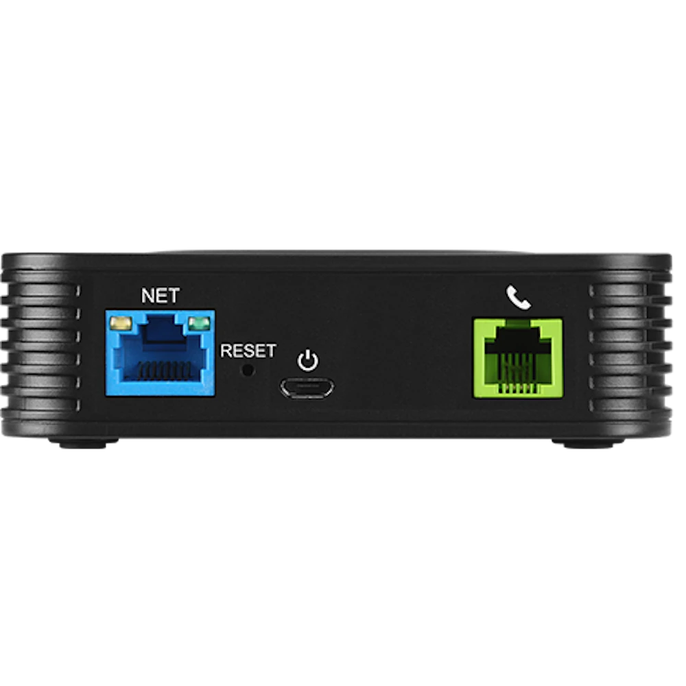 A large main feature product image of Grandstream HT801 V2 - 1 Port VoIP ATA