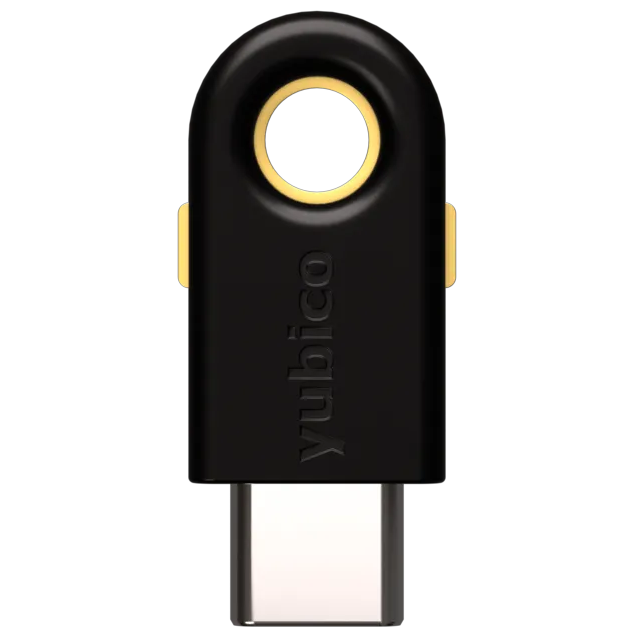 A large main feature product image of Yubico YubiKey 5C USB-C FIPS Security Key