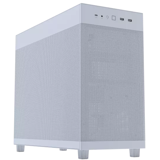 A large main feature product image of ASUS PRIME AP303 Mid-Tower Case - Mesh White