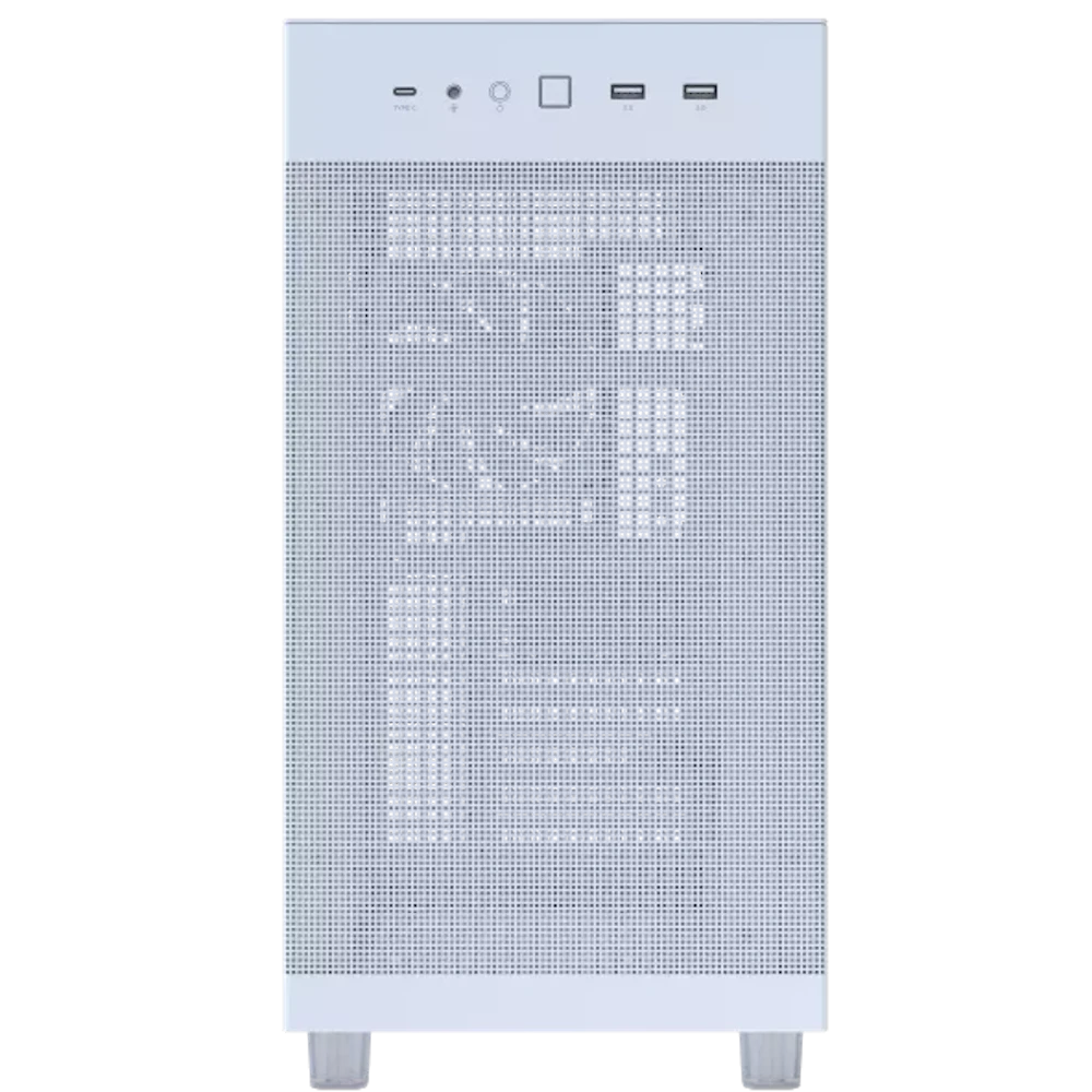 A large main feature product image of ASUS PRIME AP303 Mid-Tower Case - Mesh White