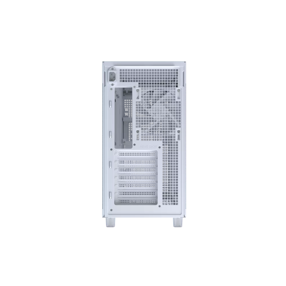 A large main feature product image of ASUS PRIME AP303 Mid-Tower Case - Mesh White