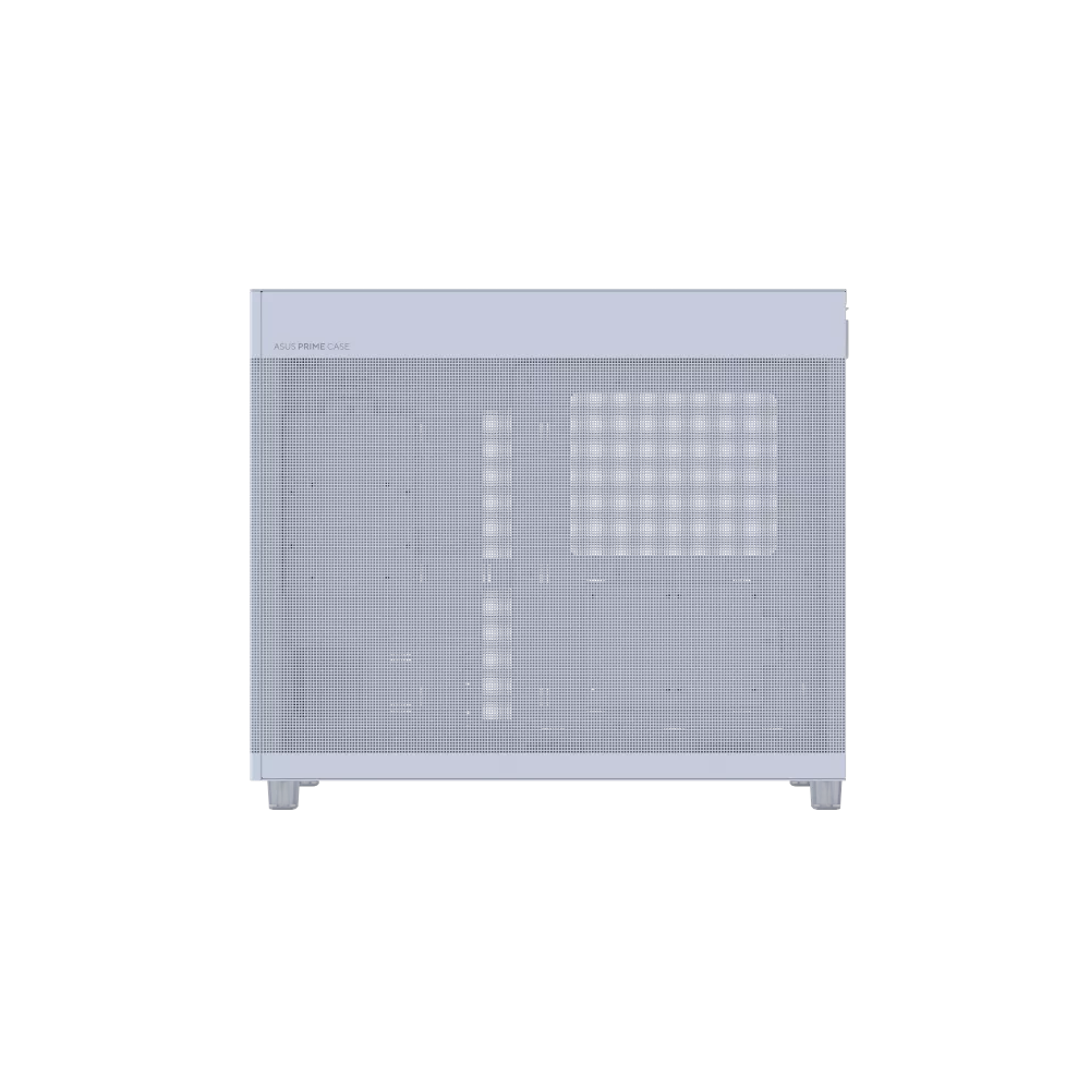 A large main feature product image of ASUS PRIME AP303 Mid-Tower Case - Mesh White
