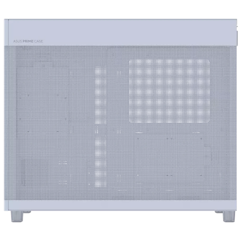 A large main feature product image of ASUS PRIME AP303 Mid-Tower Case - Mesh White