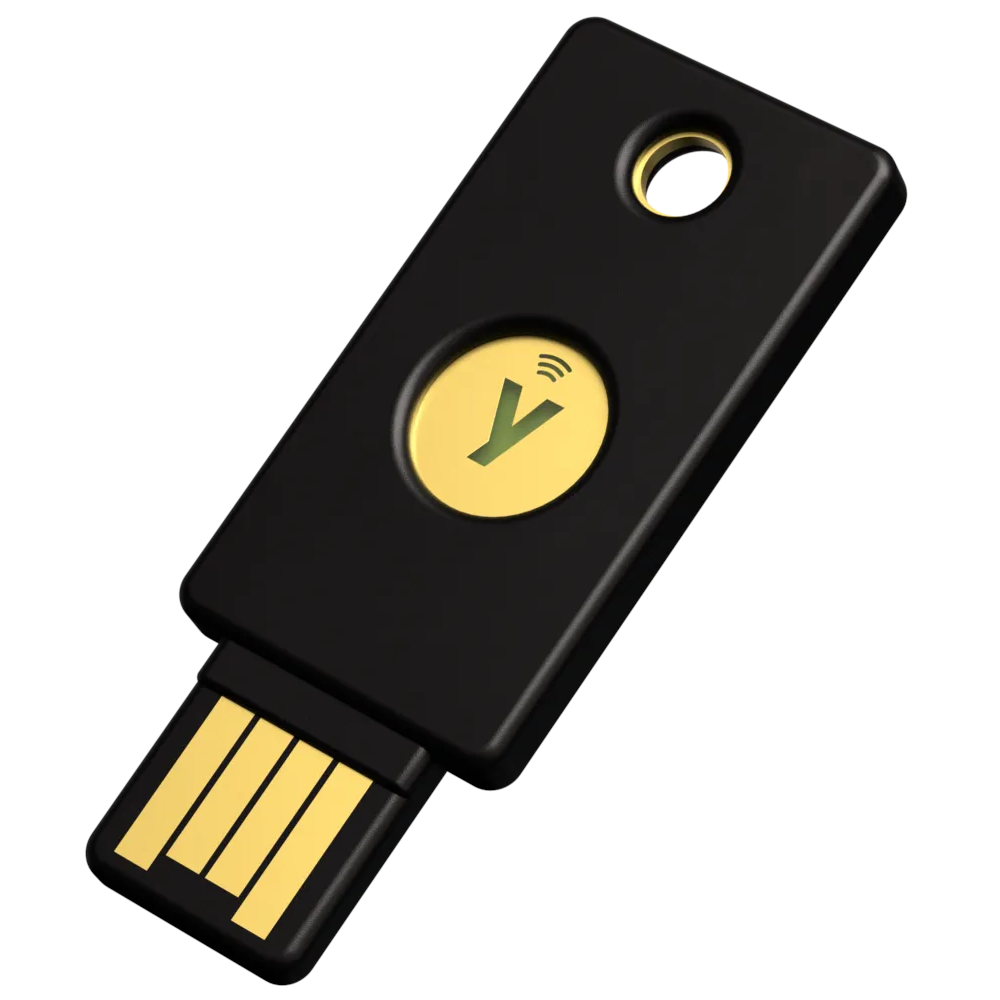 A large main feature product image of Yubico YubiKey 2FA USB-A & NFC Security Key