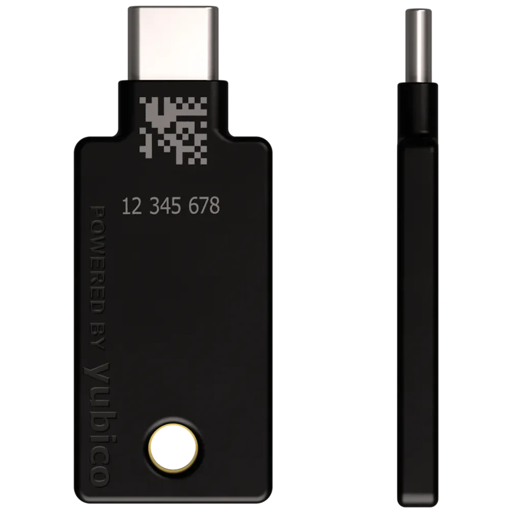 A large main feature product image of Yubico YubiKey 5 USB-C & NFC MFA Security Key