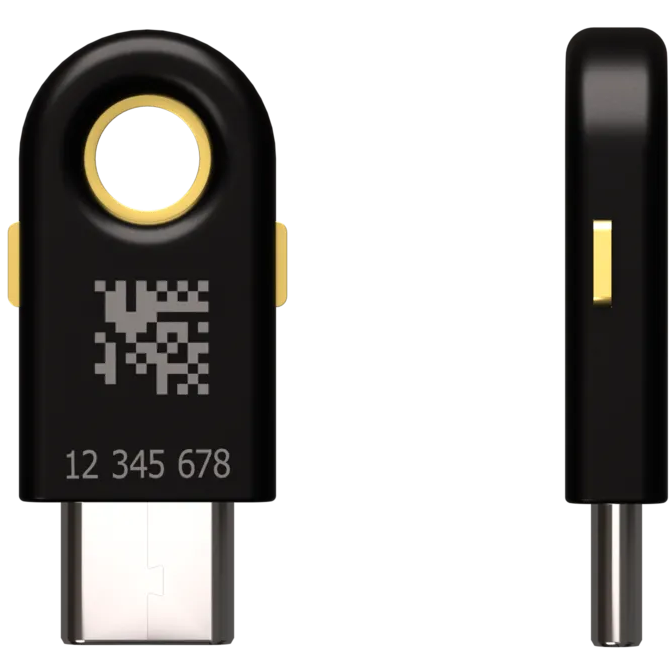 A large main feature product image of Yubico YubiKey 5C USB-C 2FA Security Key