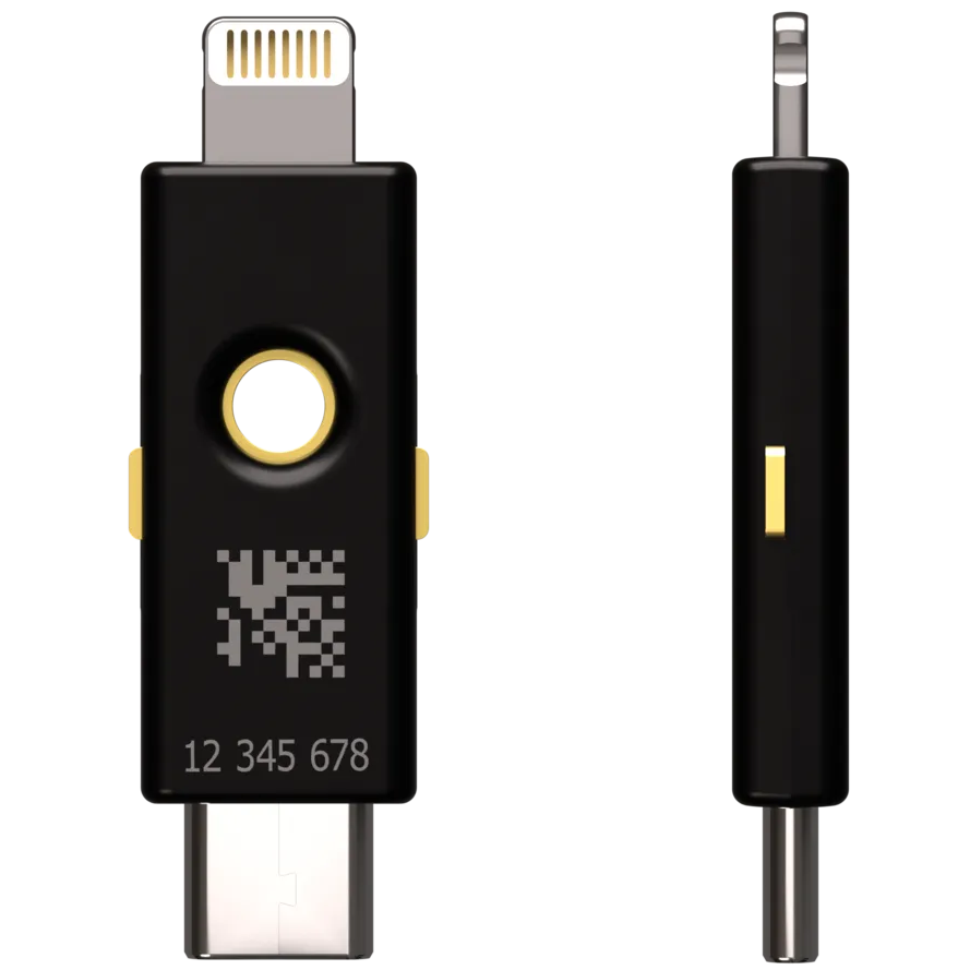 A large main feature product image of Yubico YubiKey 5CI USB-C & Lightning 2FA Security Key