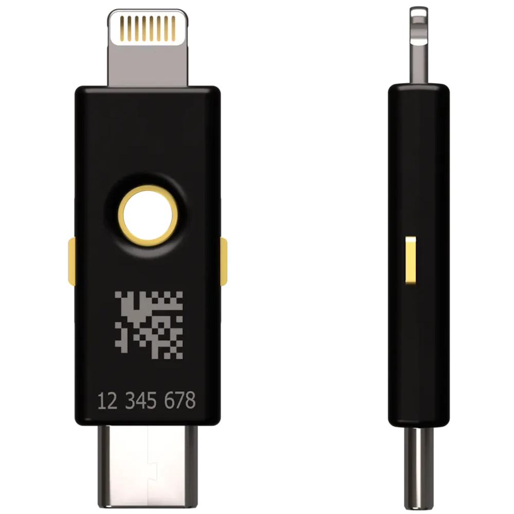 A large main feature product image of Yubico YubiKey 5CI USB-C & Lightning 2FA Security Key