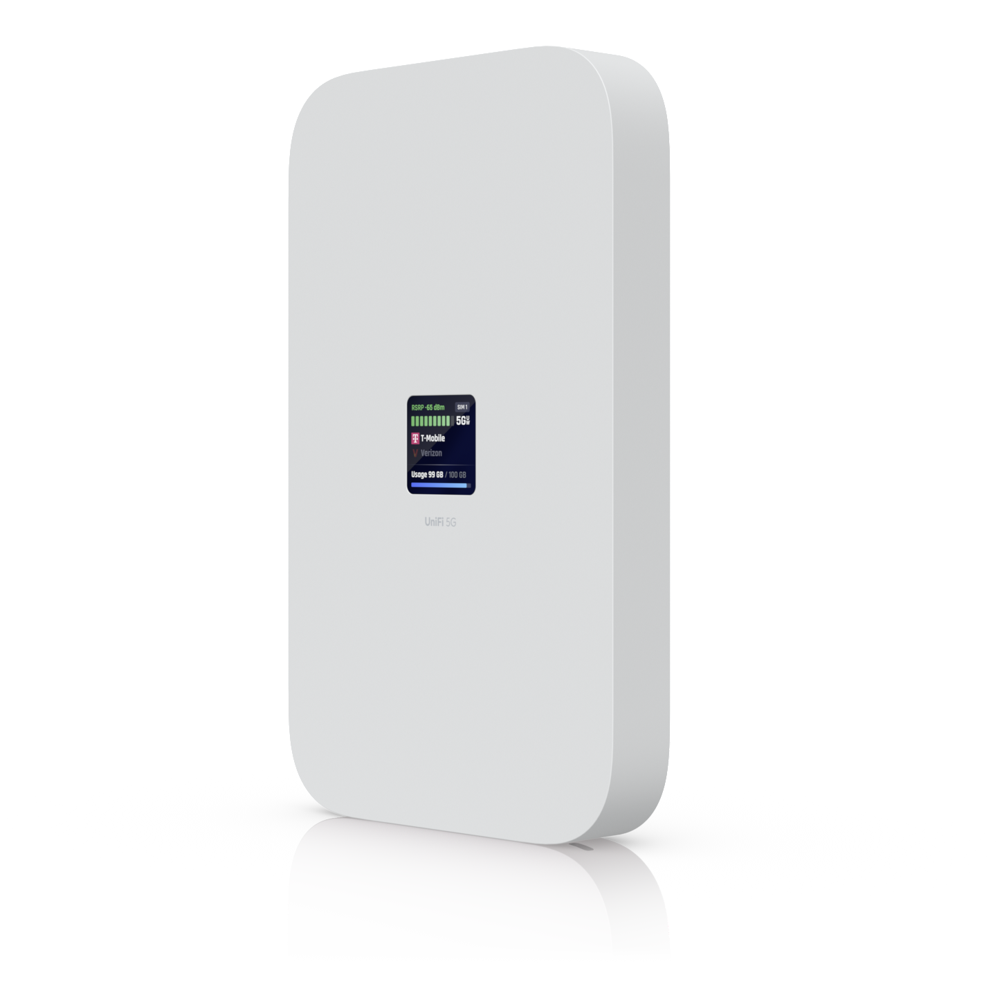 A large main feature product image of Ubiquiti UniFi 5G Max Modem