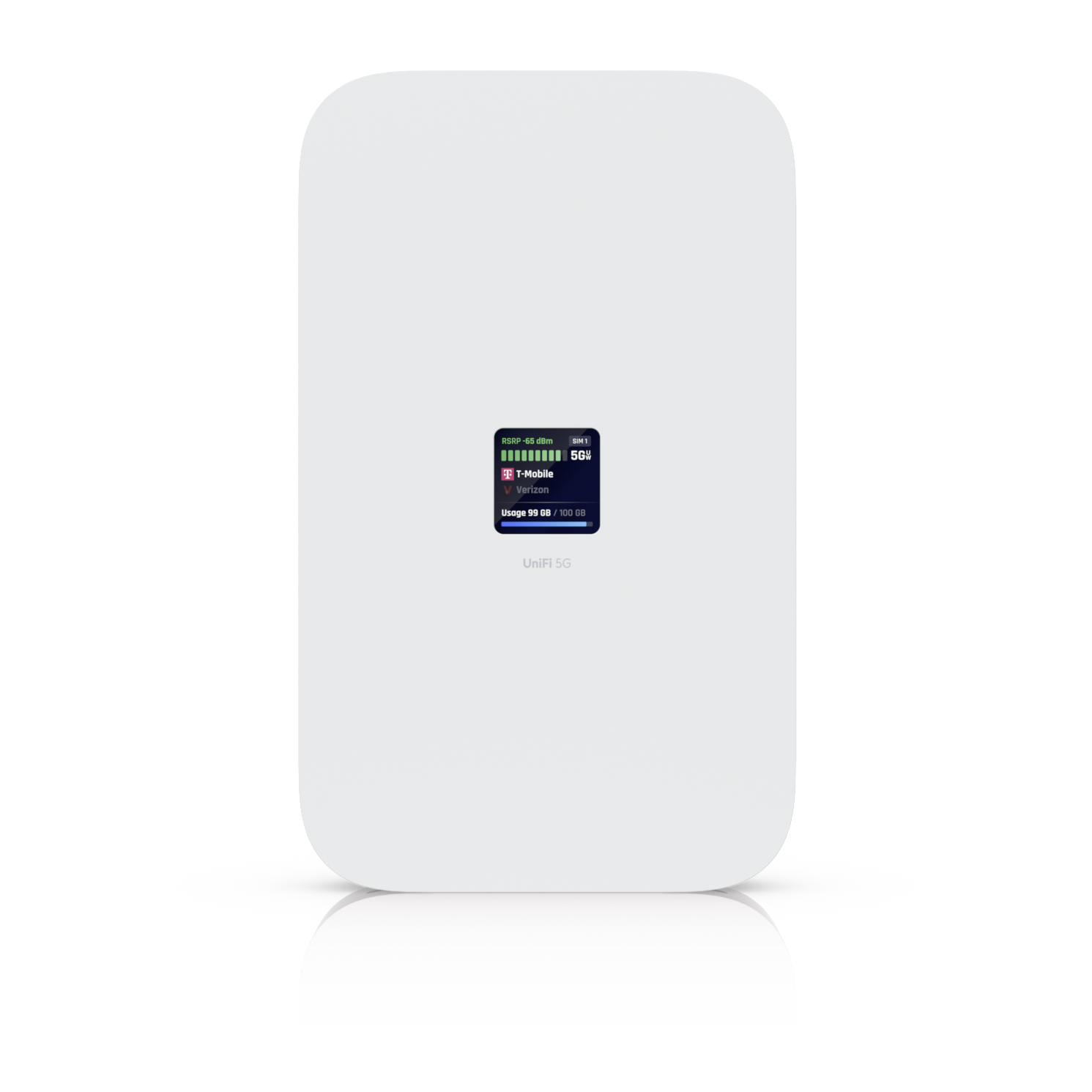 A large main feature product image of Ubiquiti UniFi 5G Max Modem