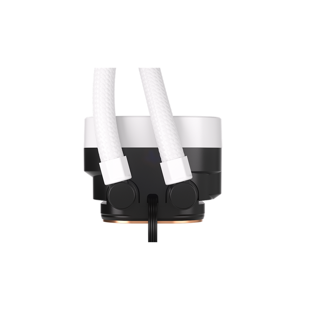 A large main feature product image of EX-DEMO Corsair NAUTILUS 240 RS LCD - 240mm AIO Liquid CPU Cooler (White)