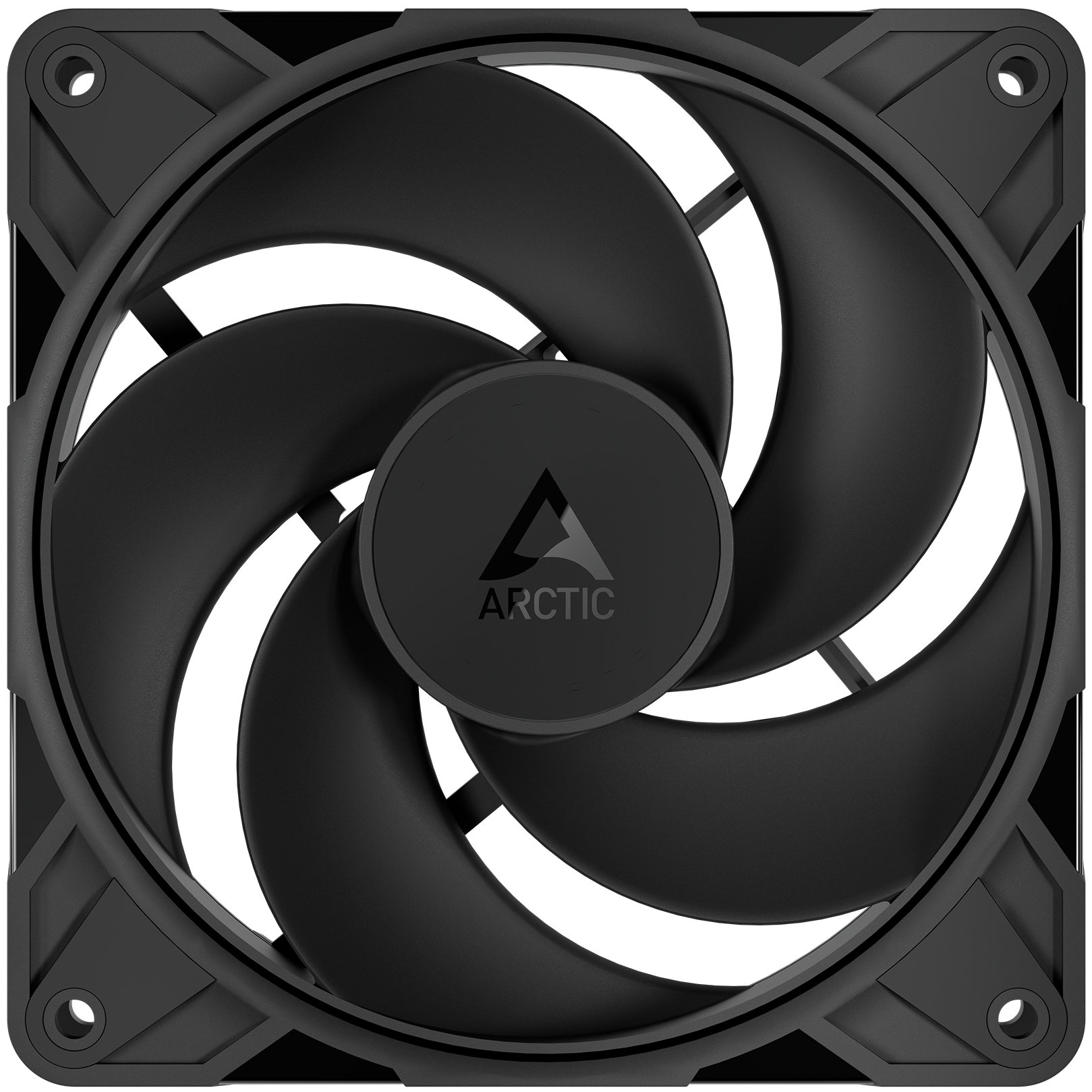 A large main feature product image of ARCTIC P12 Pro Reverse 120mm Performance PWM Fan (Black)