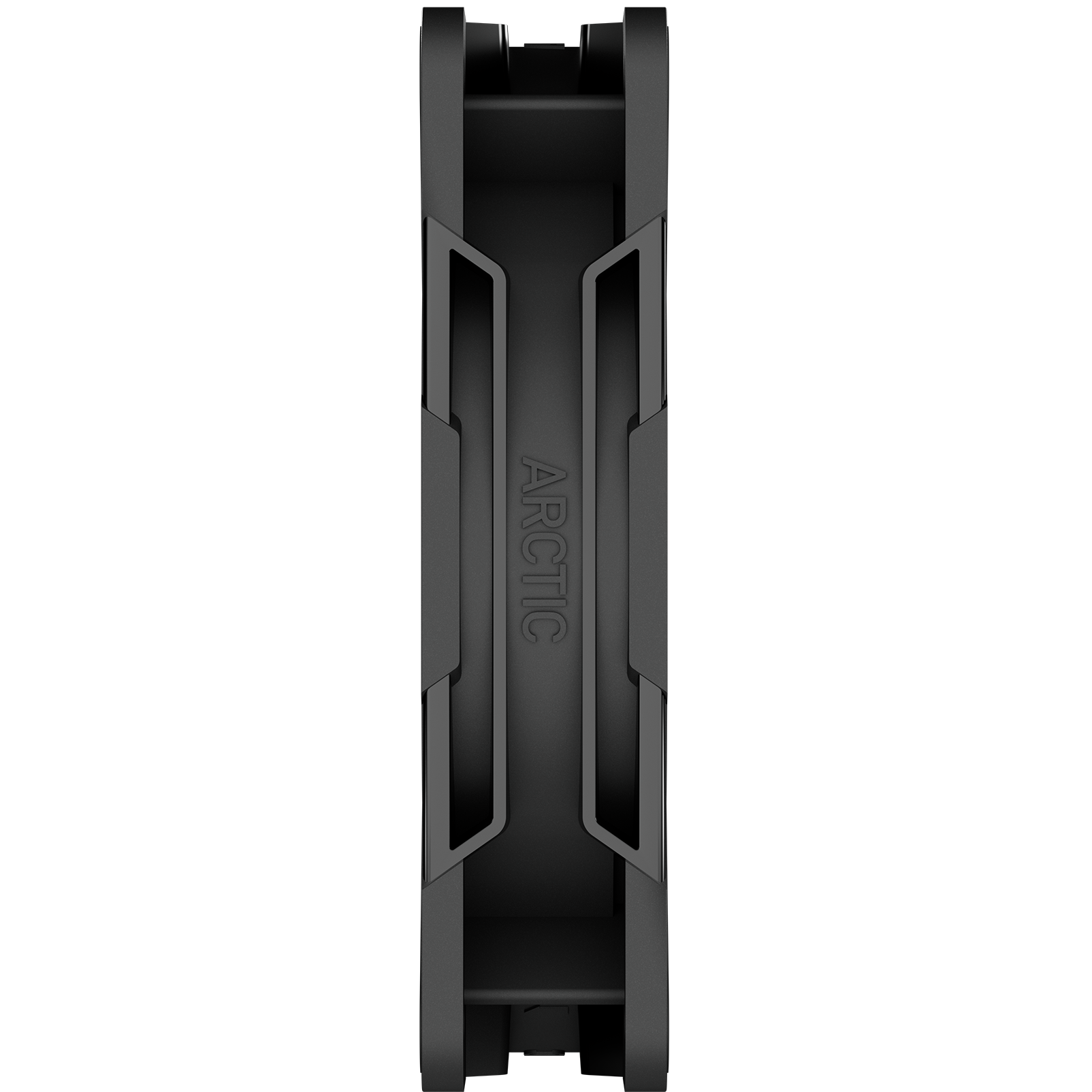 A large main feature product image of ARCTIC P12 Pro Reverse ARGB 120mm Performance PWM Fan (Black)