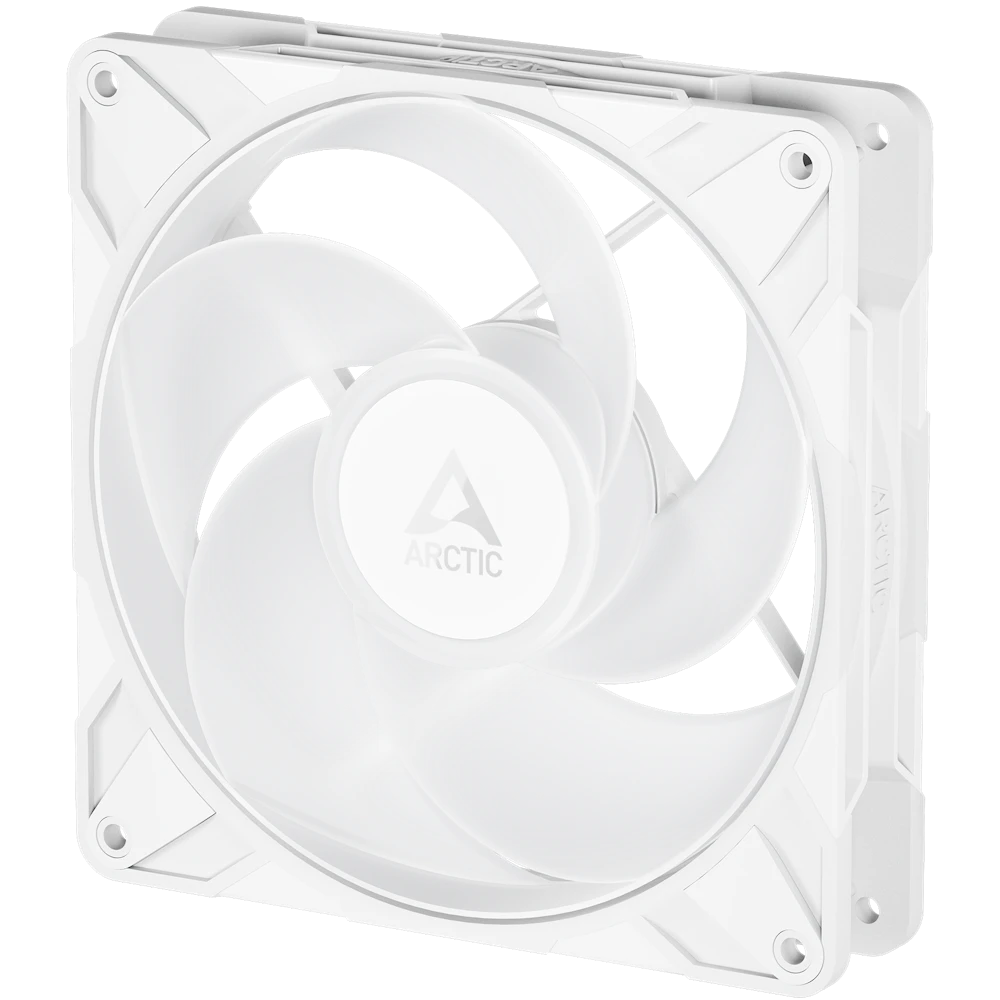 A large main feature product image of ARCTIC P14 Pro Reverse ARGB 140mm Performance PWM Fan (White)