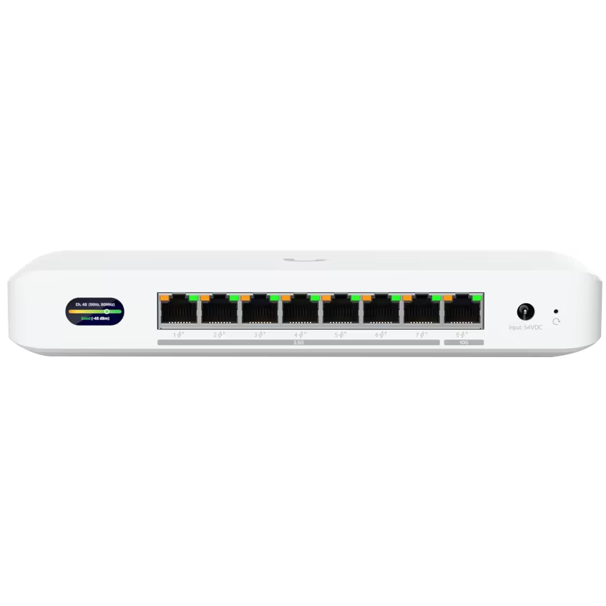 A large main feature product image of Ubiquiti UniFi Device Bridge Switch