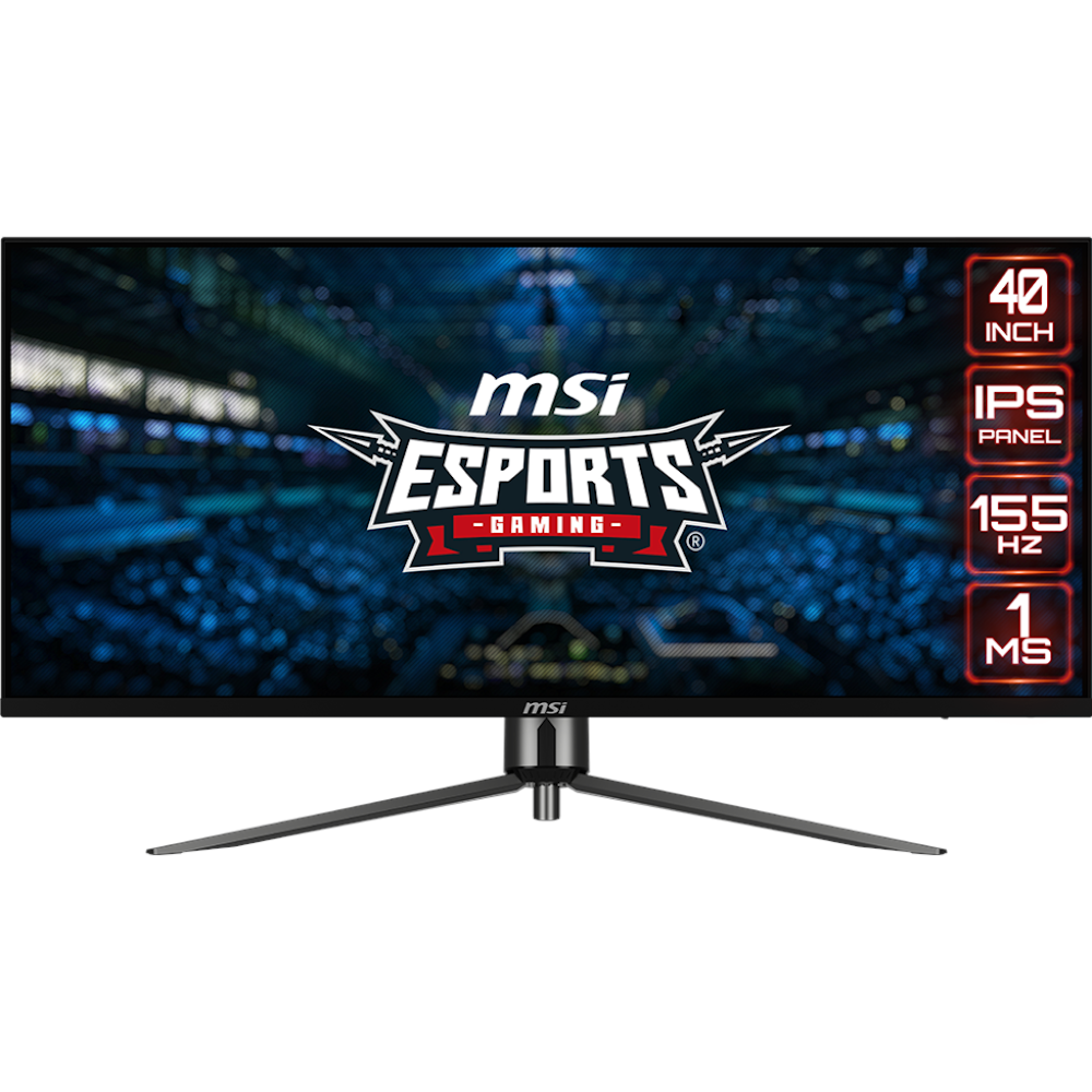 A large main feature product image of EX-DEMO MSI MAG 401QR - 40" 1440p Ultrawide 155Hz IPS Gaming Monitor