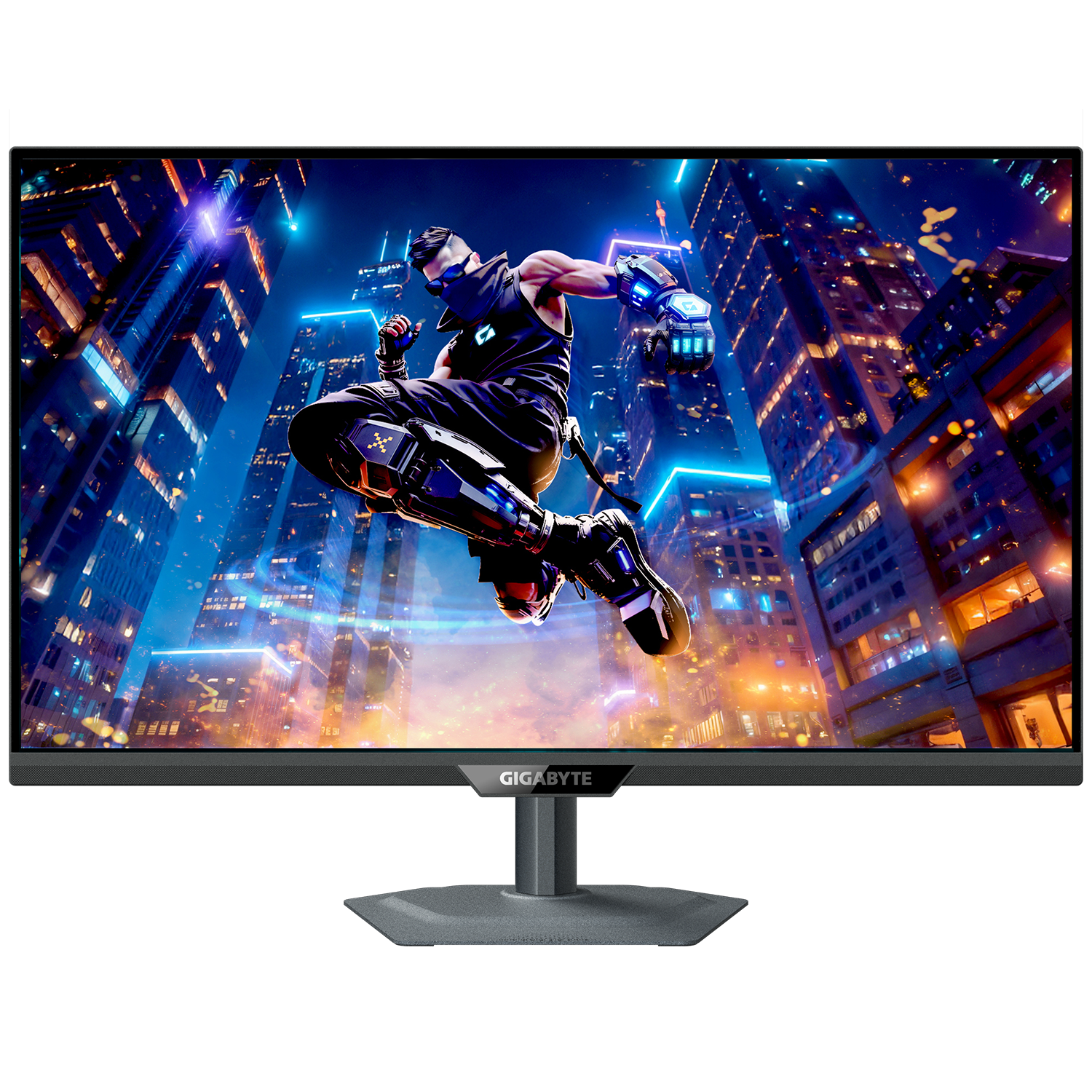 A large main feature product image of EX-DEMO Gigabyte M27UP - 27" 4K 2160p 160Hz / 24" 1080p 320Hz Dual-Mode IPS Gaming Monitor
