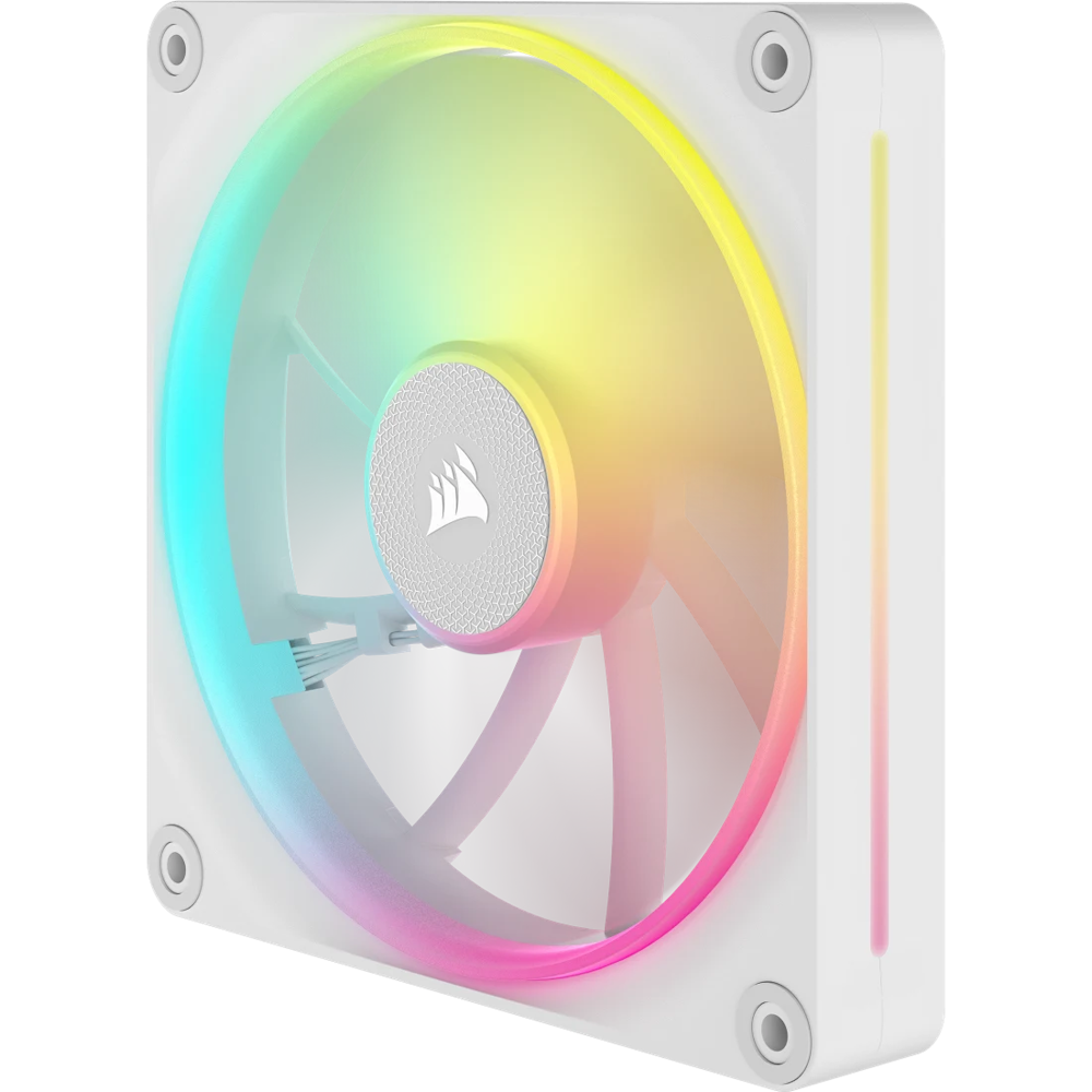 A large main feature product image of EX-DEMO Corsair iCUE LINK LX140 RGB - 140mm PWM Modular Fan (White)