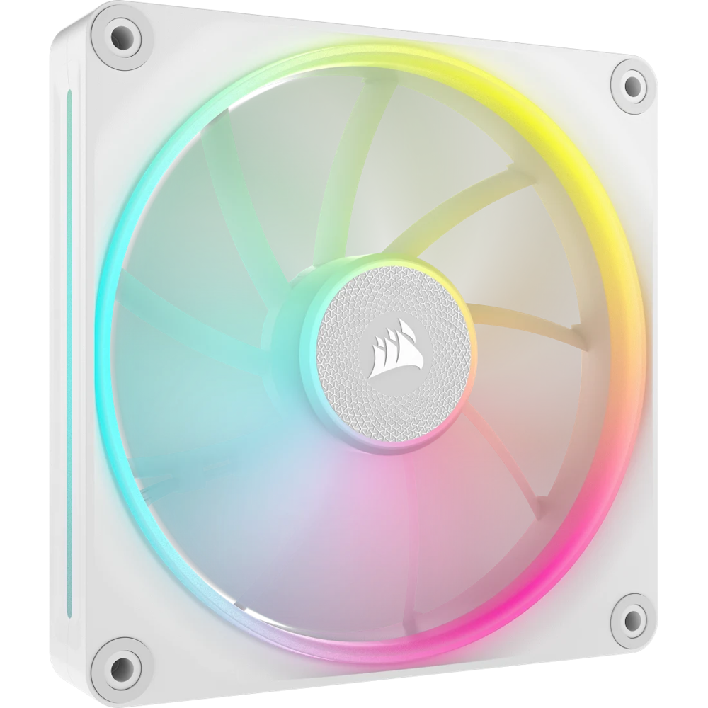 A large main feature product image of EX-DEMO Corsair iCUE LINK LX140 RGB - 140mm PWM Modular Fan (White)