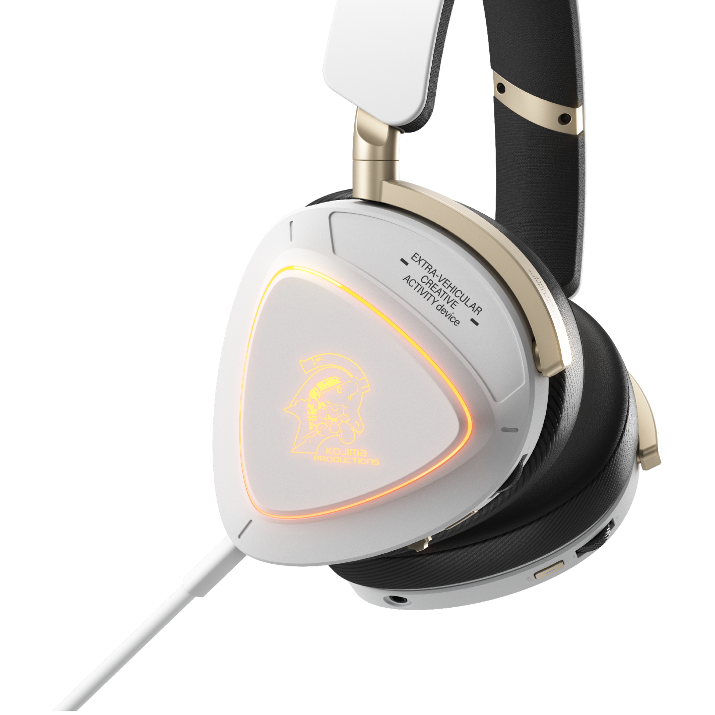 A large main feature product image of ASUS ROG Delta II Tri-Mode Wireless Gaming Headset - Kojima Productions