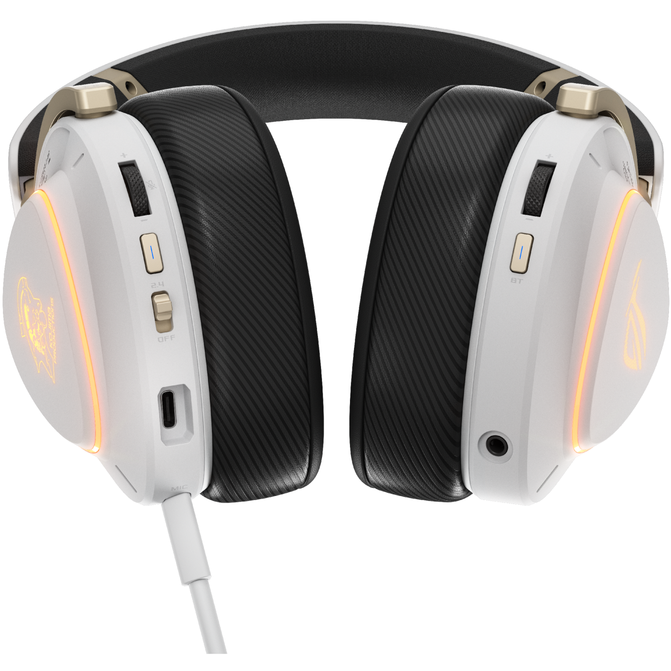 A large main feature product image of ASUS ROG Delta II Tri-Mode Wireless Gaming Headset - Kojima Productions