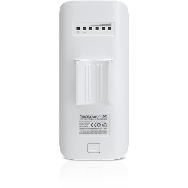 A large main feature product image of EX-DEMO Ubiquiti UISP airMAX NanoStation M5 Loco Station Wireless Access Point