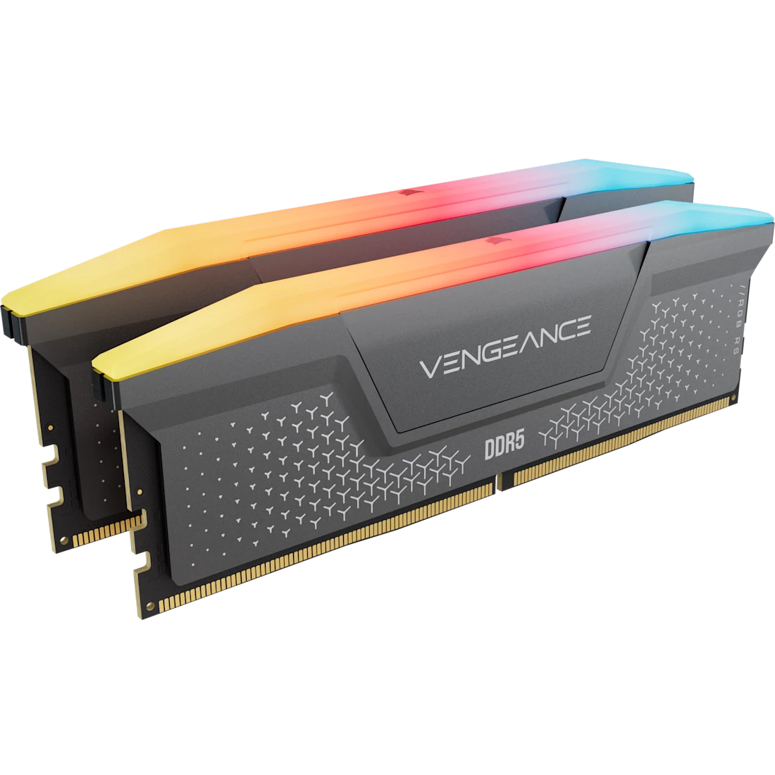 A large main feature product image of Corsair Vengeance RGB 32GB Kit (2x16GB) XMP/EXPO DDR5-6000 C36 (Grey)