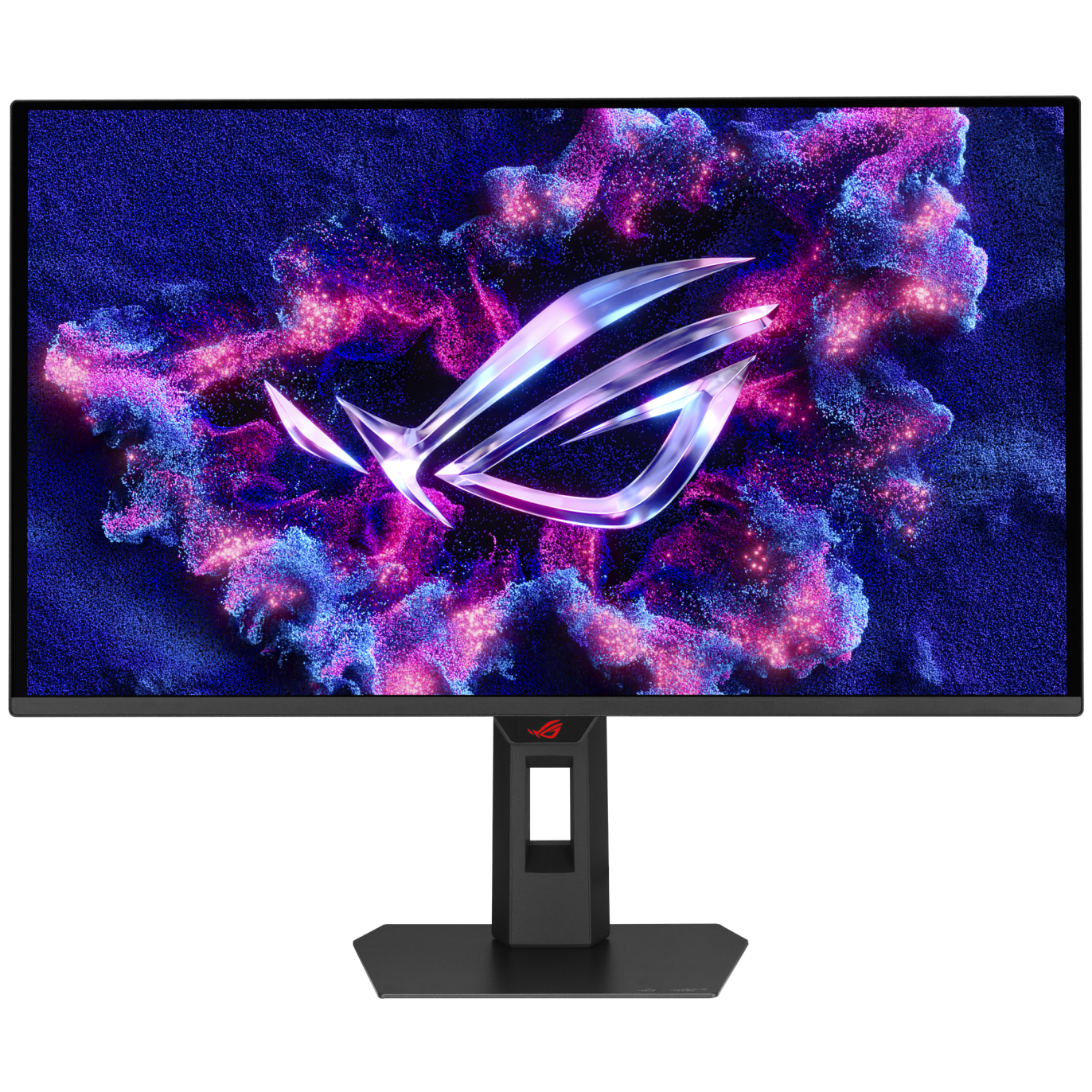 A large main feature product image of ASUS ROG Strix OLED XG27AQDPG 27" 1440p 500Hz 0.03ms QD-OLED Monitor