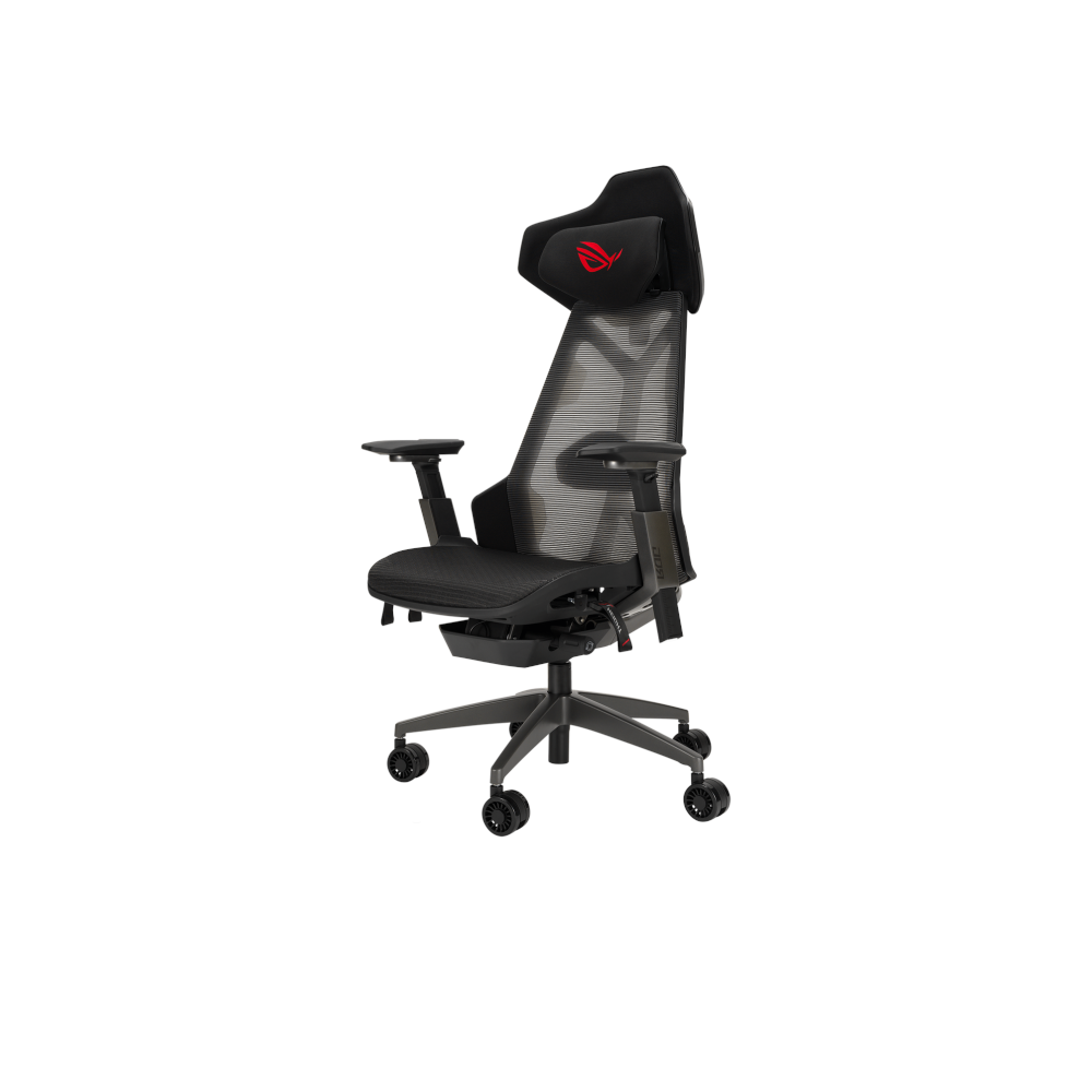 A large main feature product image of EX-DEMO ASUS ROG Destrier Ergo Gaming Chair