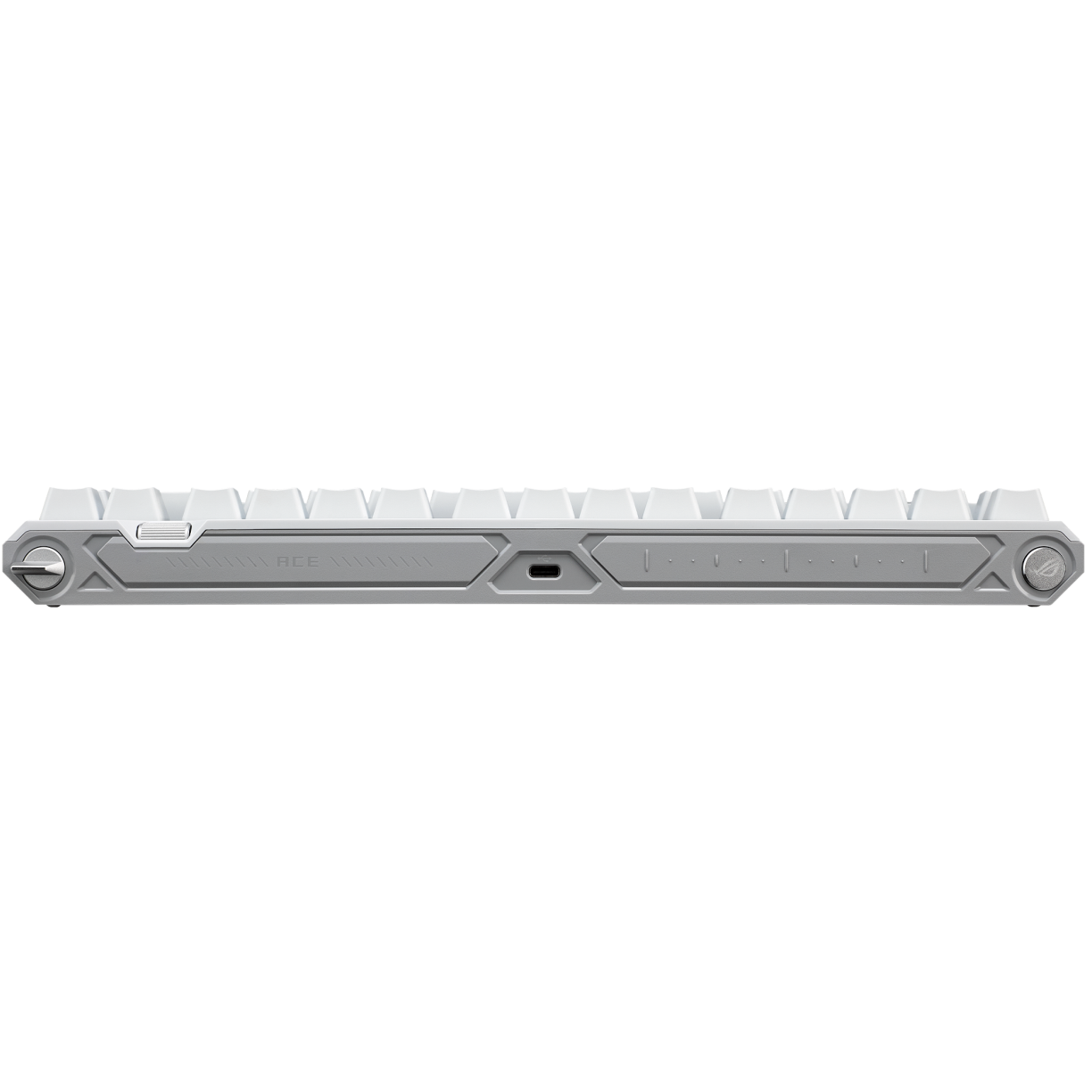A large main feature product image of ASUS ROG Falchion ACE 75 HE Mechanical Gaming Keyboard - ROG HFX Magnetic Switch (White)