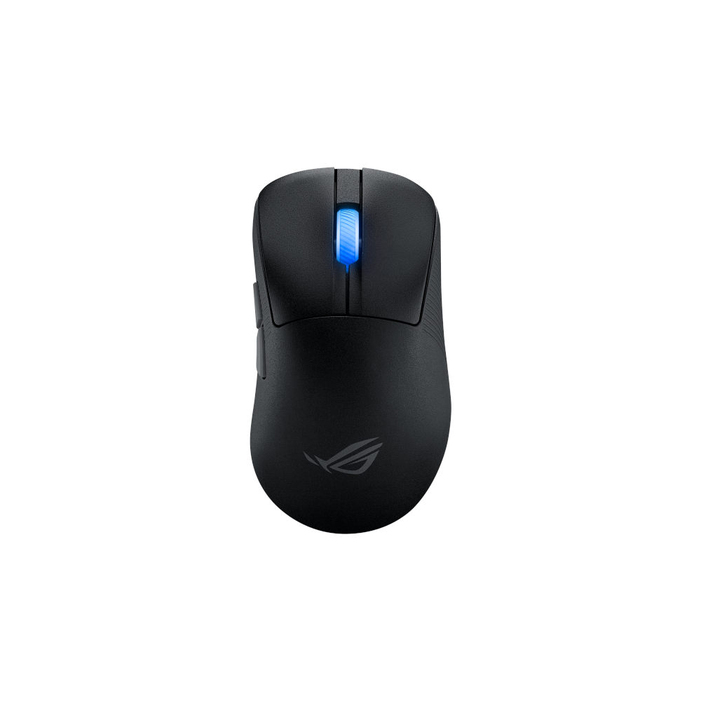 A large main feature product image of EX-DEMO ASUS ROG Keris II Wireless Ace Gaming Mouse - Black