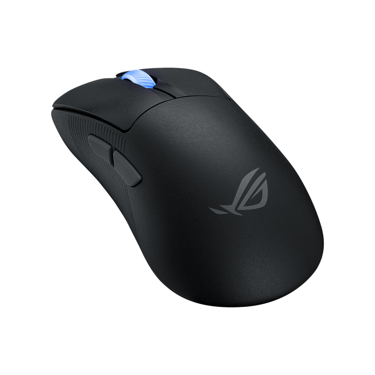 A large main feature product image of EX-DEMO ASUS ROG Keris II Wireless Ace Gaming Mouse - Black