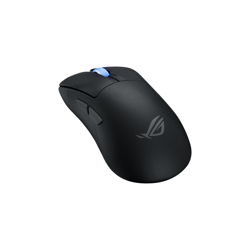 A large main feature product image of EX-DEMO ASUS ROG Keris II Wireless Ace Gaming Mouse - Black