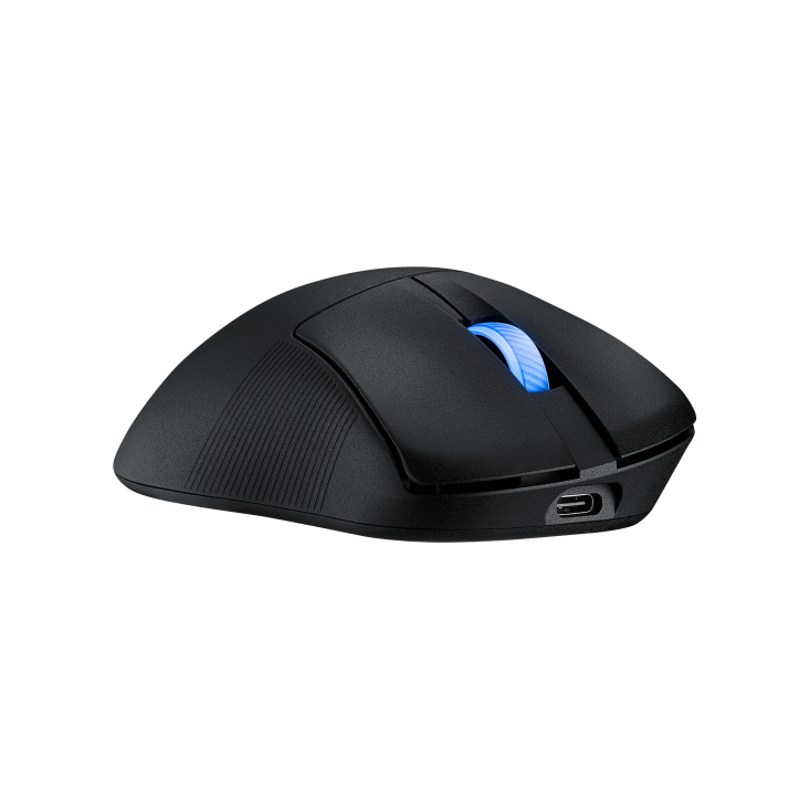 A large main feature product image of EX-DEMO ASUS ROG Keris II Wireless Ace Gaming Mouse - Black