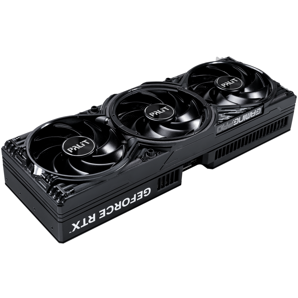 A large main feature product image of Palit GeForce RTX 5080 GamingPro OC 16GB GDDR7