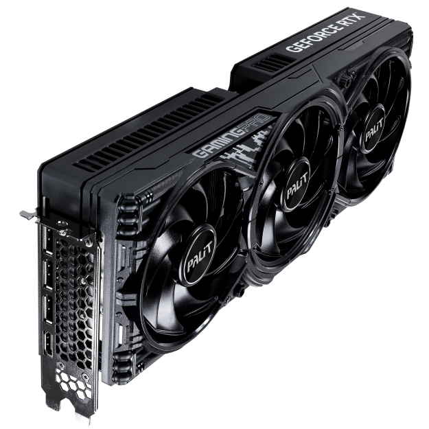 A large main feature product image of Palit GeForce RTX 5080 GamingPro OC 16GB GDDR7